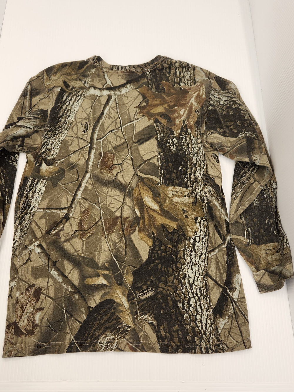 Kids Long-Sleeve Camo Tee - Brown & Green - Picture 5 of 6